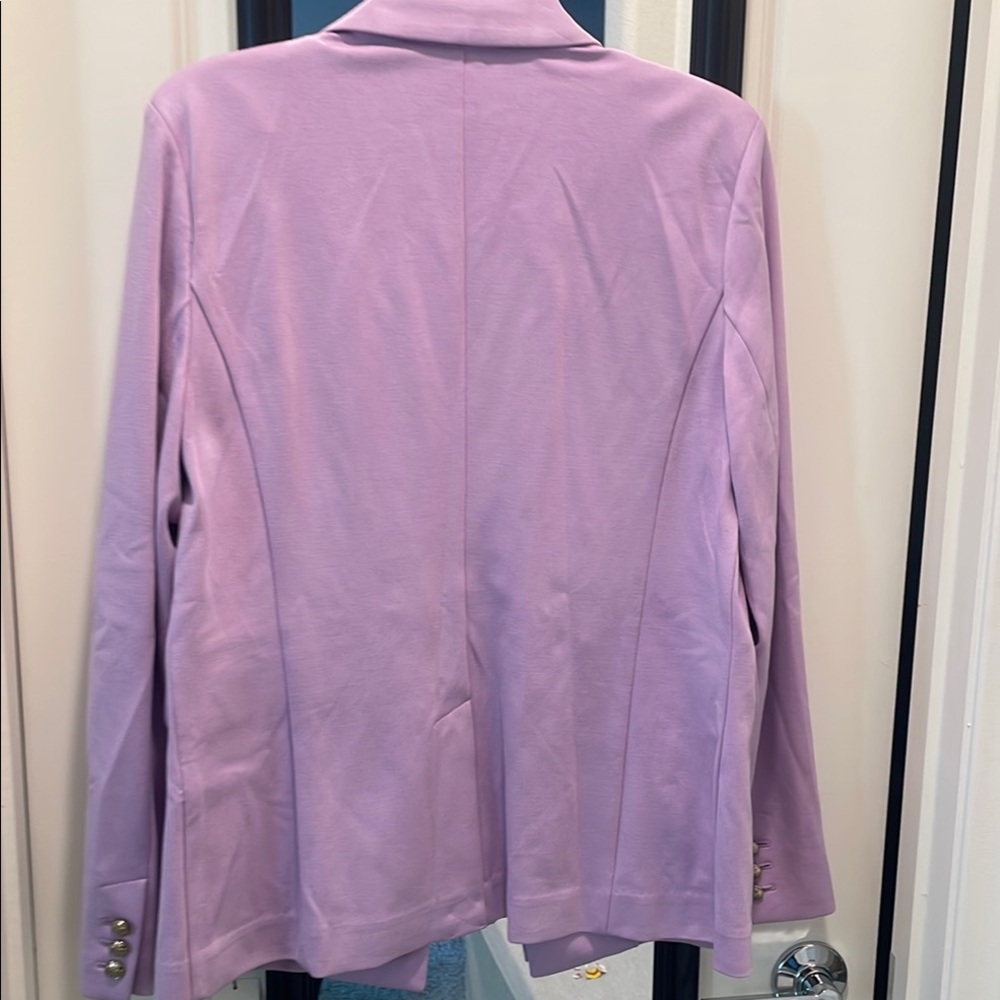 Lavender Double-Breasted Women's Blazer - Picture 4 of 4